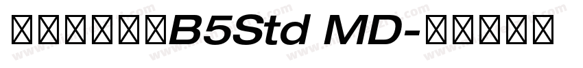 文鼎書林明體B5Std MD字体转换